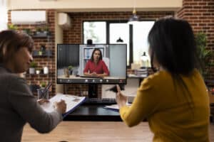 A virtual deposition testimony.